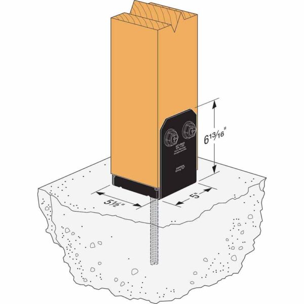 Simpson-Strong-Tie-APVB66-Adjustable-Post-Base-(1) APVB66