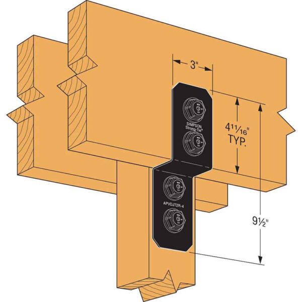 Simpson-Strong-Tie-APVDJT2R-4-Deck-Joist-Tie--(4) APVDJT2R-4