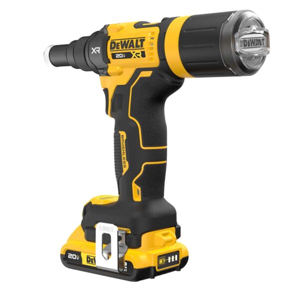 09e2c3000e765a2c0b3caefd84dfdb8e8d5aeac8 Dewalt DCF403D1 20V MAX XR Brushless Cordless 3/16" Rivet Tool Kit product image