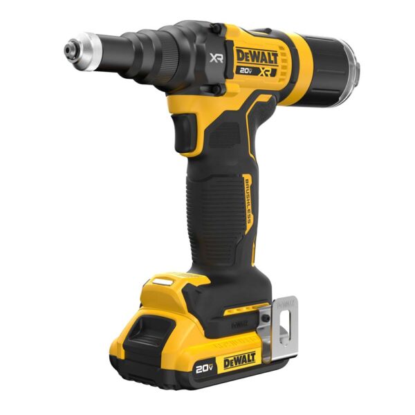 16a9fa63314eaf80aced02856cf8d843cff0f88a Dewalt DCF403D1 20V MAX XR Brushless Cordless 3/16" Rivet Tool Kit product image