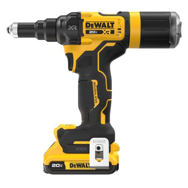 56344332d2fd530d9ef829ed729b4c042bf19a0a Dewalt DCF403D1 20V MAX XR Brushless Cordless 3/16" Rivet Tool Kit product image