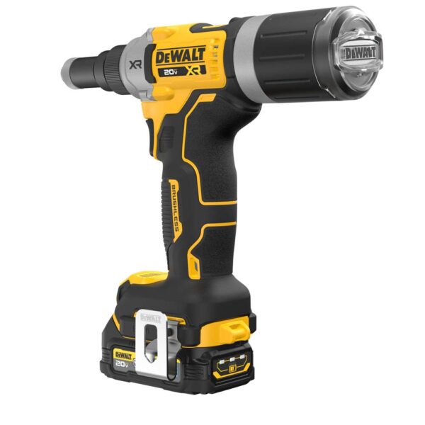76e76d9fb51c8be668669e823d76a79b9b4505ea Dewalt DCF414GE2 20V MAX XR Brushless Cordless 1/4" Rivet Tool Kit W/ Dewalt Power Stack product image