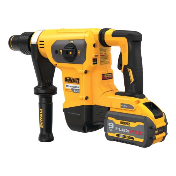 a85bead5bb158a4e357c131d1c12ae1526b32662 Dewalt DCH481X2 Flexvolt 60V Max Rotary Hammer/Drill Combination Kit, 1-9/16-Inch product image