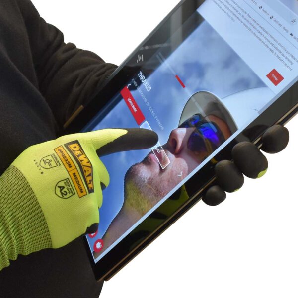 DPG833_F2.jpg Dewalt DPG833 Hi-Vis HPPE Cut Touchscreen Glove product image