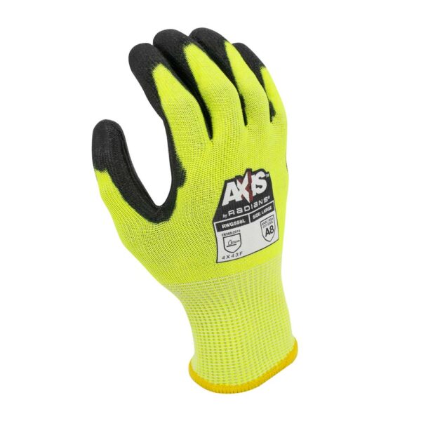dfzzjyanoprcfaovkrrt Radians RWG558 AXIS Cut Protection Level A8 PU Coated Glove product image