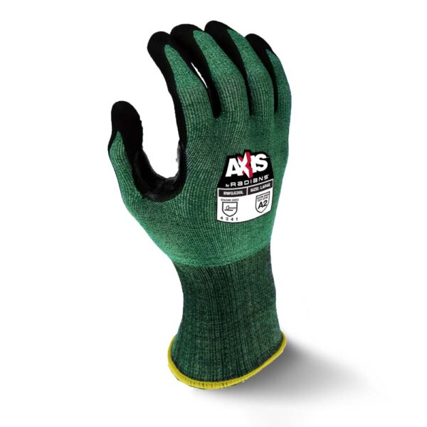 xvqxlagiqjeiymszk6gy Radians RWG538 AXIS Cut Protection Level A2 Foam Nitrile Coated Glove with Dotted Palm product image