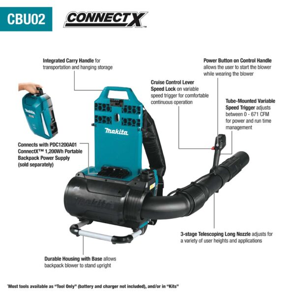ef7f61da-6b64-4fd6-9742-c3c2aa1294e8_cbu02_fc_1500px CBU02Z 40V max ConnectX Brushless Backpack Blower, Tool Only product image