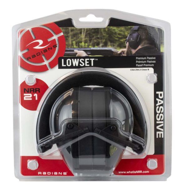 lepd1eee23jz8g3ivo7l Radians LS0100CS Lowset 21 Earmuff - Black product image