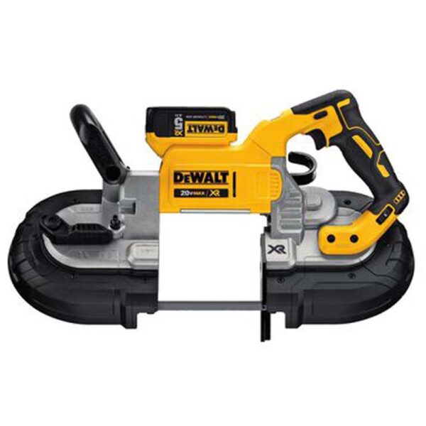 dewalt-20-volt-max-xr-brushless-deep-cut-band-saw-kit-dcs374p2-detail-view-1 Dewalt DCS374P2 20-volt MAX XR Brushless Deep Cut Band Saw Kit product image