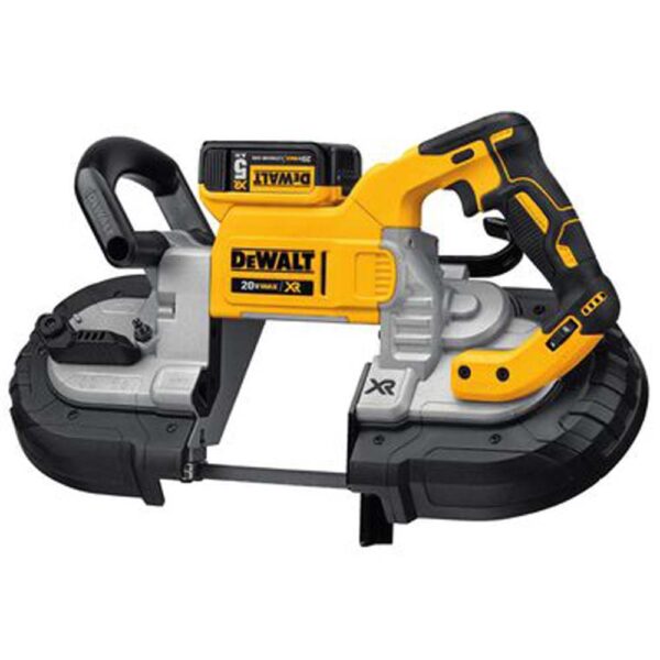 dewalt-20-volt-max-xr-brushless-deep-cut-band-saw-kit-dcs374p2-detail-view-2 Dewalt DCS374P2 20-volt MAX XR Brushless Deep Cut Band Saw Kit product image