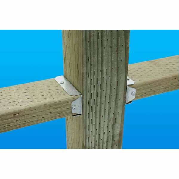 Simpson-Strong-Tie-FB24Z-FB-ZMAX-Galvanized-Fence-Rail-Bracket-for-2x4-(5) Simpson Strong-Tie FB24Z FB ZMAX Galvanized Fence Rail Bracket for 2x4 product image