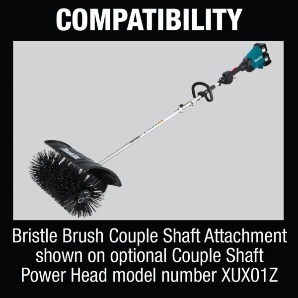 Makita BR400MP Feature Box with_Compatibility BR400MP Bristle Brush Couple Shaft Attachment product image