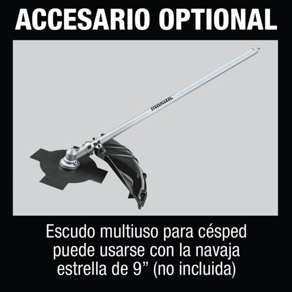 Makita EM403MP Feature Box with text Spanish_Accesario Optional EM403MP 17" String Trimmer Couple Shaft Attachment product image