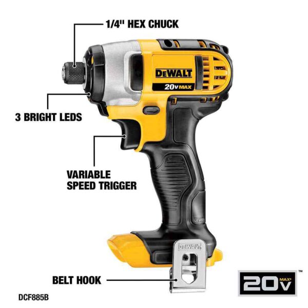 dewalt-20v-5-tool-combo-kit-dck551d1m1-detail-view-10 DeWalt DCK551D1M1 20V Max 5-Tool Cordless Drill Combo Kit product image