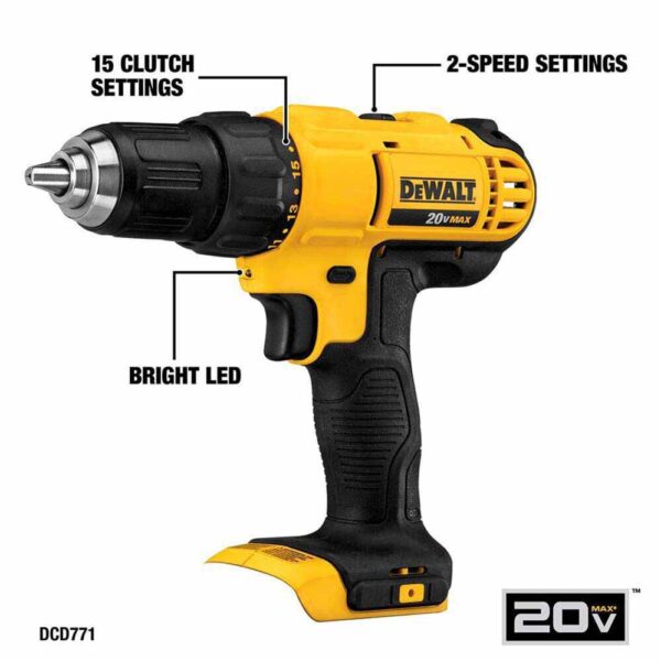 dewalt-20v-5-tool-combo-kit-dck551d1m1-detail-view-7 DeWalt DCK551D1M1 20V Max 5-Tool Cordless Drill Combo Kit product image