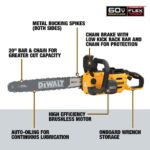 [Tool Only] DeWalt DCCS677B 60V Max Brushless Cordless 20 in. Chainsaw product image