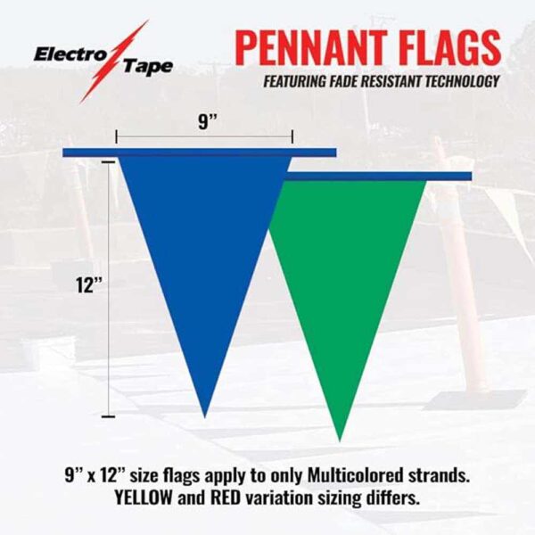 Electro-Tape-87693-Multi-Color-Pennant-Flag-(2) 87693