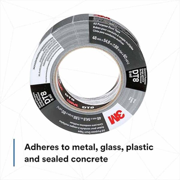 3M DT8 All Purpose Silver Duct Tape (2) DT8