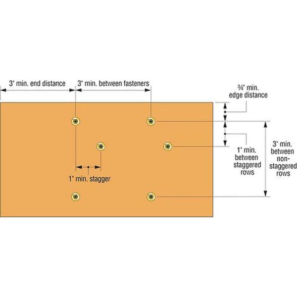 Simpson Strong-Tie WSVF2S Subfloor Screw (4) WSVF2S