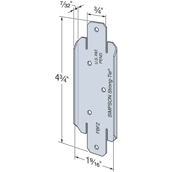 Simpson-Strong-Tie-FBFZ-2x4-Fence-Bracket--(4) FBFZ