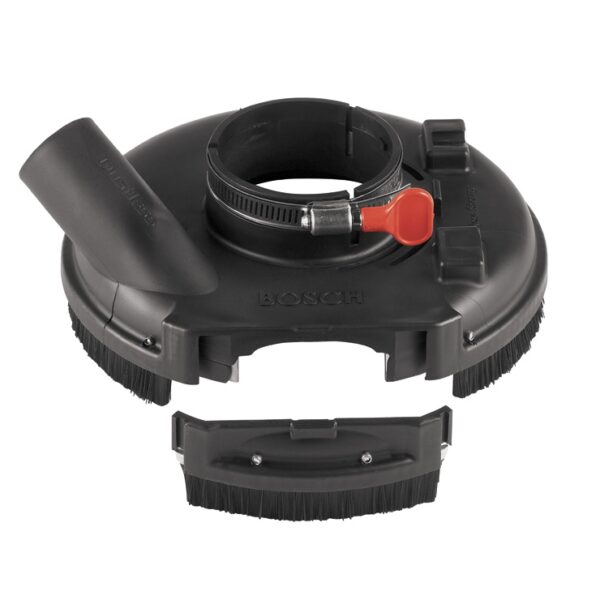 Bosch 18SG-7 7 in. Angle Grinder Concrete Surfacing Attachment, Dust Collection Guard, Tool-Free, Replaceable Brush Ring product image