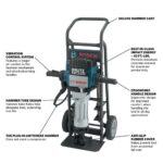 Bosch BH2770VCD Brute Turbo 1-1/8 in. Hex Breaker Hammer with Deluxe Cart, 43 Ft-Lbs, 15 Amp, 120V product image