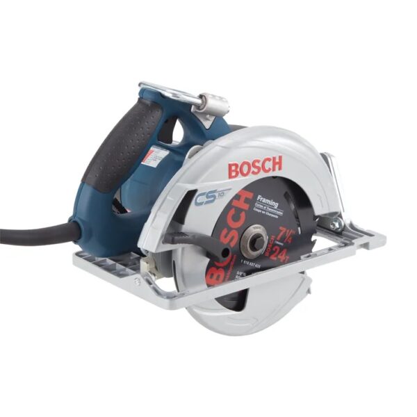 Bosch CS10 7-1/4 in. Circular Saw, 15 Amp, 5,600 RPM, 56° Bevel, 5/8 in Arbor, With Blade, Wrench and Bag product image