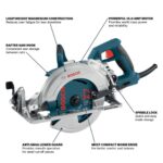 Bosch CSW41 7-1/4 in. Blade-Left Worm Drive Circular Saw, 15 Amp, 5,300 RPM, 5/8 in. Arbor product image