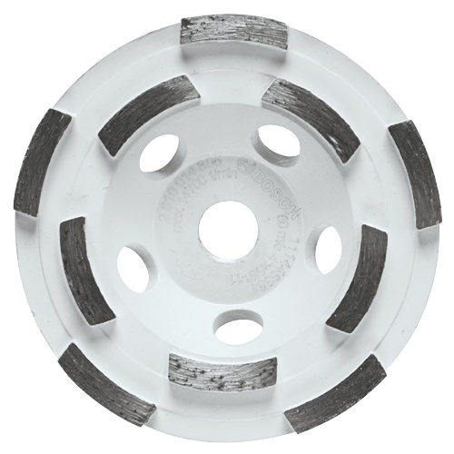 Bosch DC410HD 4 in. Double Row Segmented Diamond Cup Wheel, 5/8-11 Arbor, 0.177 in Segment Height, 1-Pack product image
