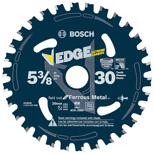 Bosch DCB530 5-3/8 in 30-Tooth Edge Circular Saw Blade for Ferrous Metal, 5/8 in Arbor product image