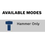 Bosch DH507 10 Amp SDS-max Demolition Hammer, 5.6 ft-lbs Impact Energy, 1,350–2,800 BPM, 120V product image