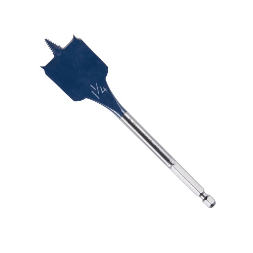 Bosch DSB1017B Daredevil Standard Spade Bits, 1-1/4 in x 6 in, 1/4 in Hex Shank, Pack of 25 product image