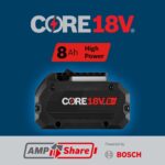 Bosch GBA18V80-2PK 18V CORE18V Lithium-Ion 8 Ah High Power Battery, 2-Pack product image