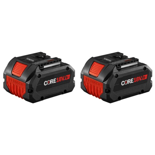 Bosch GBA18V80-2PK 18V CORE18V Lithium-Ion 8 Ah High Power Battery, 2-Pack product image