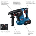 Bosch GBH18V-24CK24 18V Brushless Connected SDS-plus Bulldog 1 in Rotary Hammer Kit with (2) CORE18V 8 Ah Batteries product image