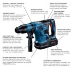 Bosch GBH18V-36CK24 PROFACTOR 18V Connected-Ready SDS-max 1-9/16 in Rotary Hammer Kit, with (2) CORE18V 8 Ah Batteries and Turbo Charger product image