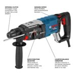 Bosch GBH2-28L SDS-plus Bulldog Xtreme Max 1-1/8 in Rotary Hammer, 8.5 A, 2.4 Ft-Lbs, 120V product image