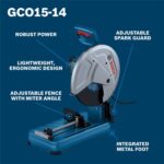 Bosch GCO15-14 15 Amp 14 in. Abrasive Cut-Off Machine, 4,100 RPM, 1 in. Arbor product image