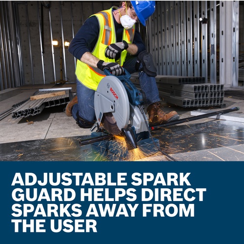 Bosch GCO15-14 15 Amp 14 in. Abrasive Cut-Off Machine, 4,100 RPM, 1 in. Arbor product image