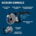 Bosch GCS18V-230N212 18V Brushless 9 in. Cutoff Saw Kit with (2) CORE18V 12 Ah Batteries and Turbo Charger product image