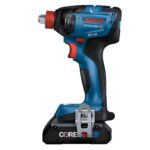 Bosch GDX18V-1860CB15 18V Connected-Ready Two-In-One 1/4 in Hex and 1/2 in Square Drive Impact Driver/Wrench Kit with CORE18V 4 Ah Battery product image