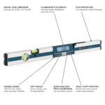 Bosch 0601076710 GIM 60 24 in Digital Level, IP54, Aluminum product image