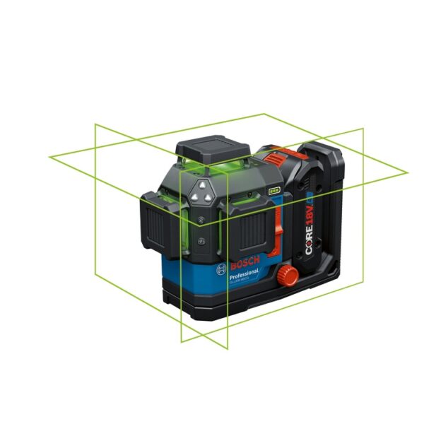 Bosch GLL330-80CGL 18V 360° Connected Green-Beam Three-Plane Leveling and Alignment Laser with 4.0 Ah Battery product image