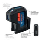 Bosch GPL100-30G Green-Beam Three-Point Self-Leveling Alignment Laser, Up to 125 ft Range, IP65 product image