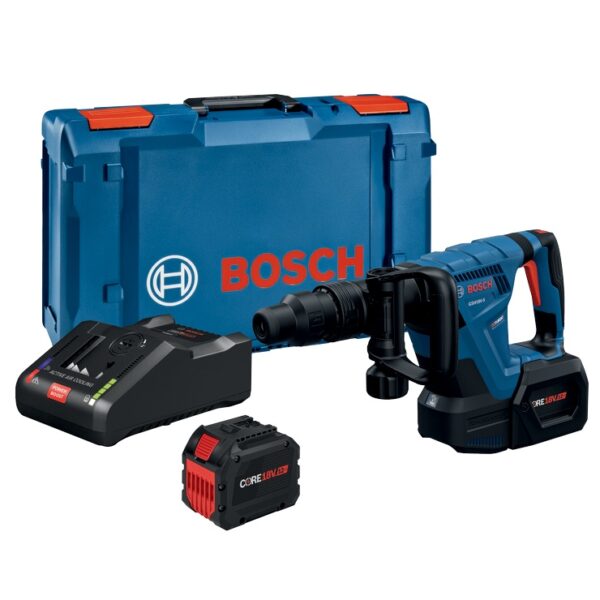 Bosch GSH18V-5L212 PROFACTOR 18V SDS-max Demolition Hammer Kit, with L-Boxx-2, (2) 12 Ah Batteries and Turbo Charger product image
