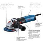 Bosch GWS14-50B 5 in. Angle Grinder with Brake, 13 Amp, 11,500 RPM, Slide Switch, 120V product image