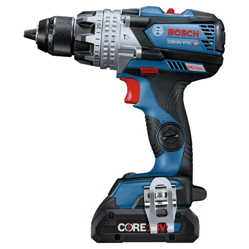 Bosch GXL18V-227B25 18V 2-Tool Combo Kit, GDX18V-1860C Impact Driver/Wrench & GSB18V-975C Hammer Drill/Driver, (2) CORE18V 4 Ah Batteries, Charger, Bag product image