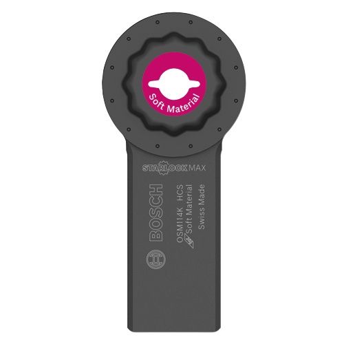 Bosch OSM114K StarlockMax Oscillating Multi-Tool Sealant Knife, 1-1/4 in Width, 1-1/2 in Immersion Depth, BIM, 1-Pack product image