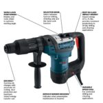 Bosch RH540M SDS-max 1-9/16 in. Combination Rotary Hammer, 12A, 6.1 Ft.-Lbs Impact Energy, 120V, Keyless Chuck product image