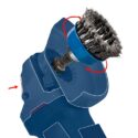 Bosch WB544 4 in Carbon Steel Full Cable Knotted Wire Wheel, 0.02 in Wire, 20,000 Max RPM, 1-Pack product image